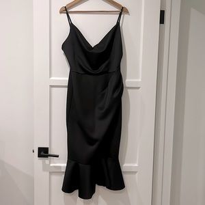 Asos black cocktail dress